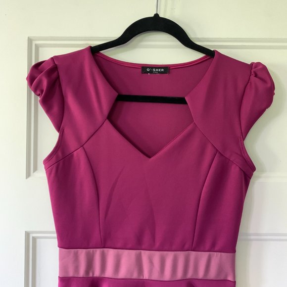 ModCloth Vivacious and Vibrant Dress in Magenta - Picture 2 of 3